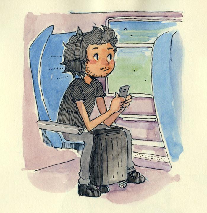 Bộ tranh ngày gặp gỡ đầy cảm xúc của những người yêu xa-1