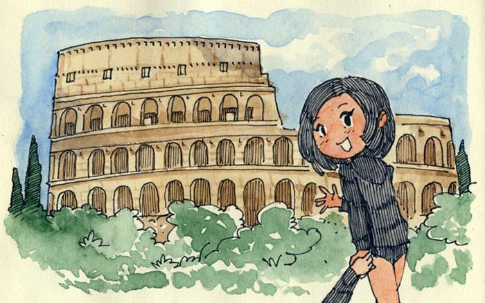 Bộ tranh ngày gặp gỡ đầy cảm xúc của những người yêu xa-7