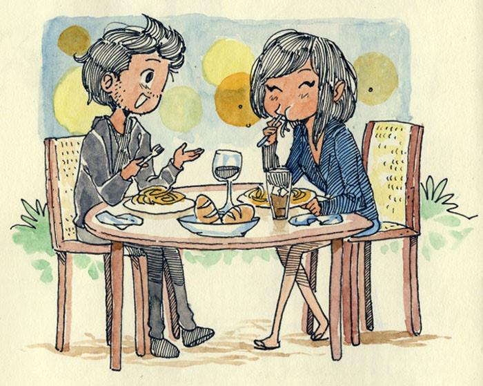 Bộ tranh ngày gặp gỡ đầy cảm xúc của những người yêu xa-8