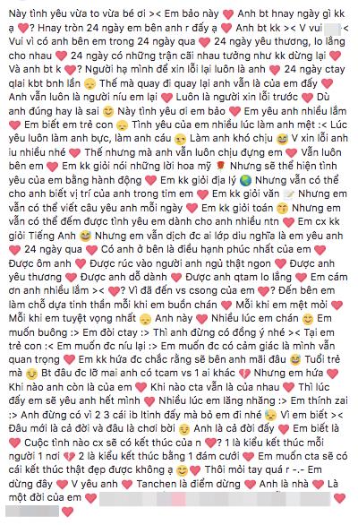 Sớ yêu kỷ niệm 24 ngày của cặp đôi 2002 - 2004 gây sốt mạng xã hội vì quá hack não-1