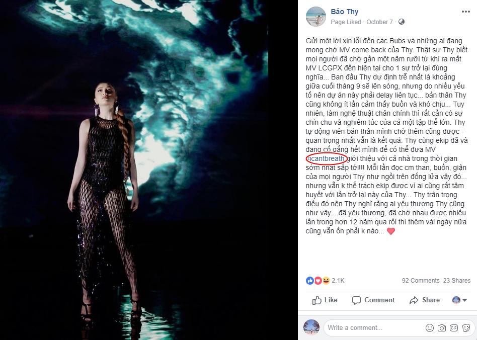 MV mới chưa kịp ra mắt, Bảo Thy đã bị soi lỗi tiếng Anh phọt phẹt lại còn đụng hàng Phí Phương Anh-1