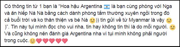 Sự thật có phải Á hậu Bùi Phương Nga bị bạn cùng phòng chơi xấu tại Miss Grand International 2018?-3