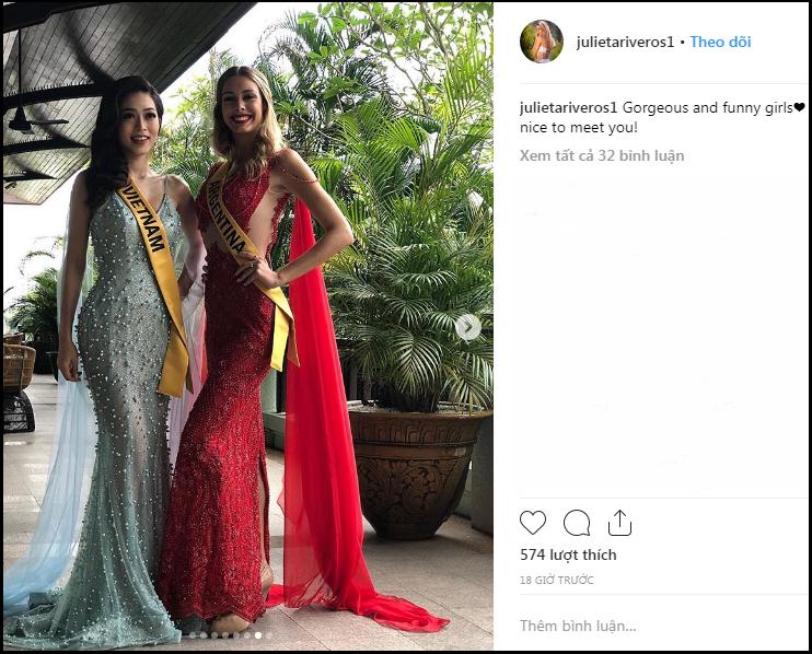 Sự thật có phải Á hậu Bùi Phương Nga bị bạn cùng phòng chơi xấu tại Miss Grand International 2018?-7