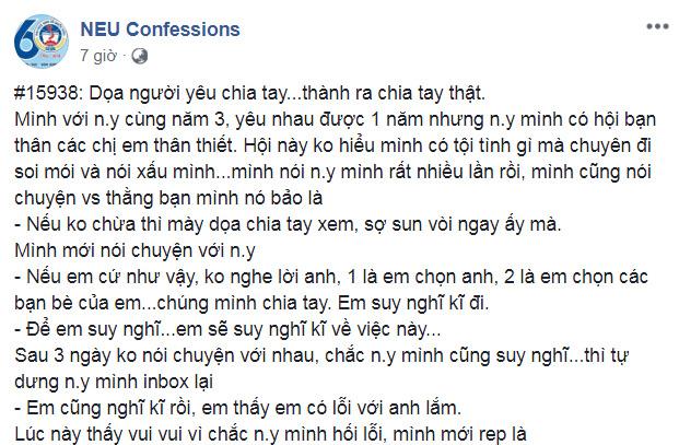 Chàng trai khóc ra tiếng mán vì trót dại dọa chia tay người yêu chỉ vì ghen với hội bạn FA-1