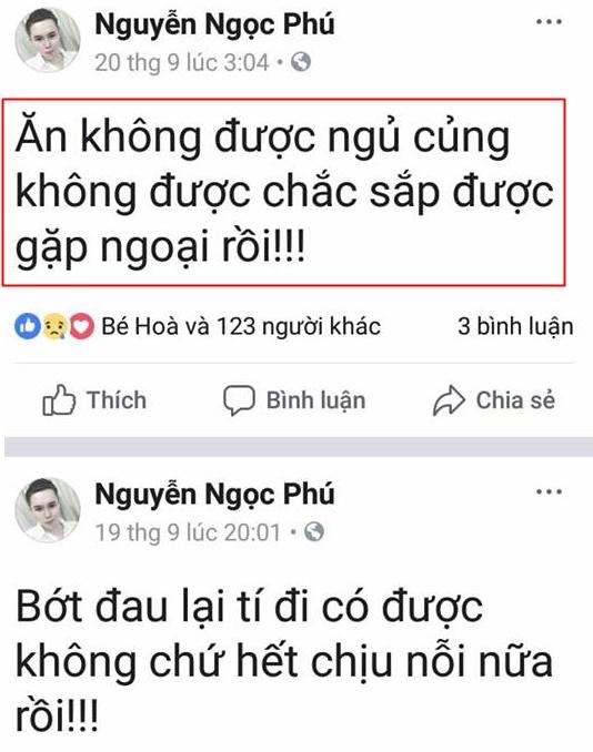 Trước khi mất, cháu ngoại quốc dân Nguyễn Ngọc Phú liên tiếp chia sẻ sự tuyệt vọng trên Facebook-4