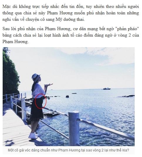 Vận đen đeo bám Phạm Hương khi ảnh hoa hậu bụng to như mang bầu năm 2016 bị dân mạng đào mộ-5