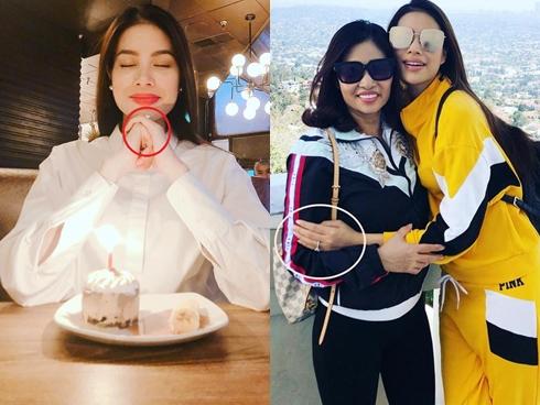 Kiên quyết bác bỏ chuyện bầu bí, Hoa hậu Phạm Hương để lộ nhẫn kim cương lạ trên ngón áp út