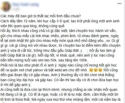 Cuộc truy tìm tung tích mối tình đầu thất lạc hơn chục năm của cô gái trẻ gây sốt cộng đồng mạng-1