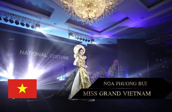 Bùi Phương Nga tỏa sáng với màn trình diễn quốc phục Ngũ Phụng Tề Phi tại Miss Grand International 2018-2