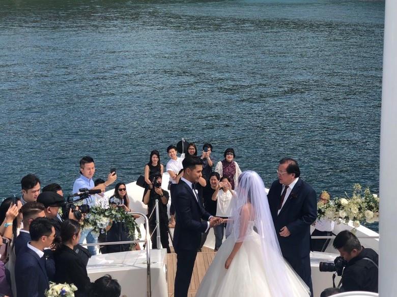Lễ cưới trên du thuyền của tài tử TVB và người đẹp kém 13 tuổi-8