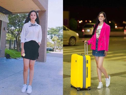 Nguyễn Thúc Thùy Tiên mang theo 110kg hành lý chinh chiến Miss International 2018-12