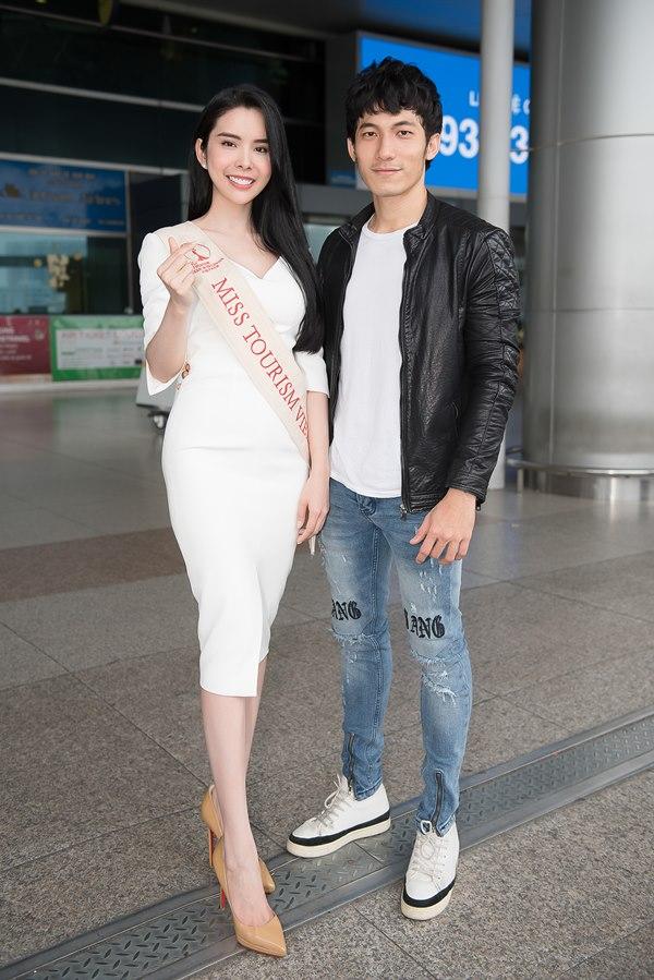 Người tình Isaac Liên Bỉnh Phát ra sân bay tiễn Huỳnh Vy thi Miss Tourism Queen Worldwide 2018-5