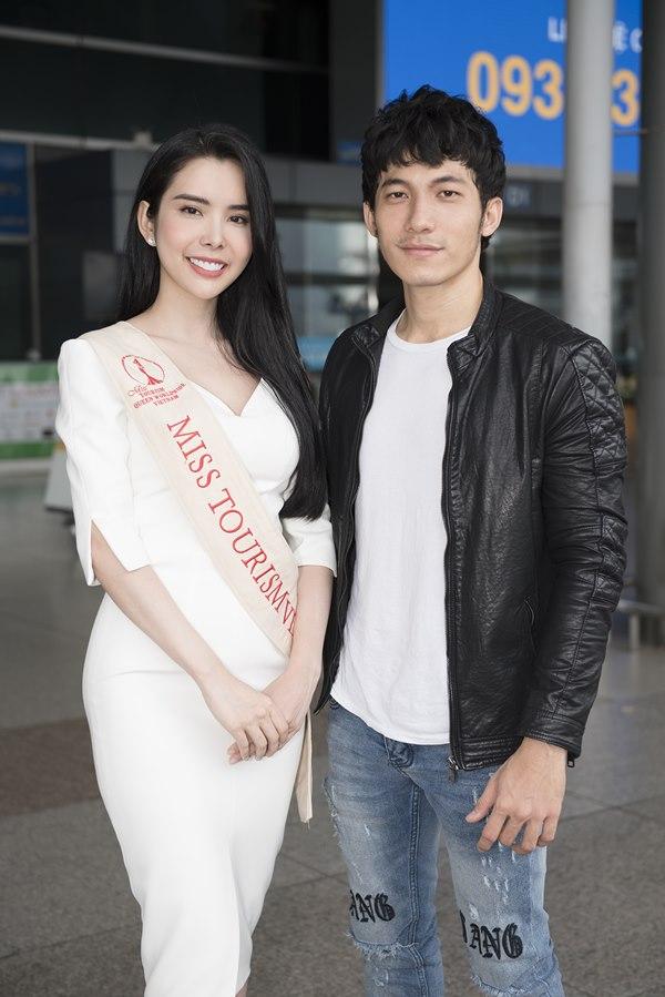 Người tình Isaac Liên Bỉnh Phát ra sân bay tiễn Huỳnh Vy thi Miss Tourism Queen Worldwide 2018-6