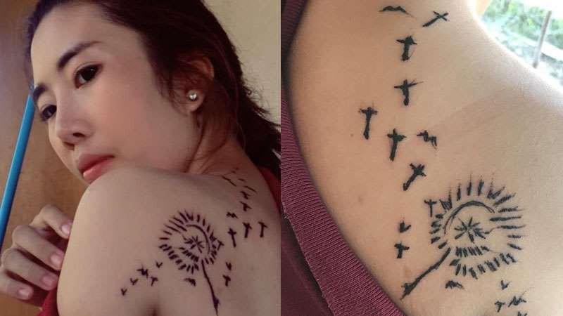 Xăm hình với giá quá rẻ, cô gái trẻ shock toàn tập khi hoa bồ công anh hóa rừng gươm tua tủa trên vai-3