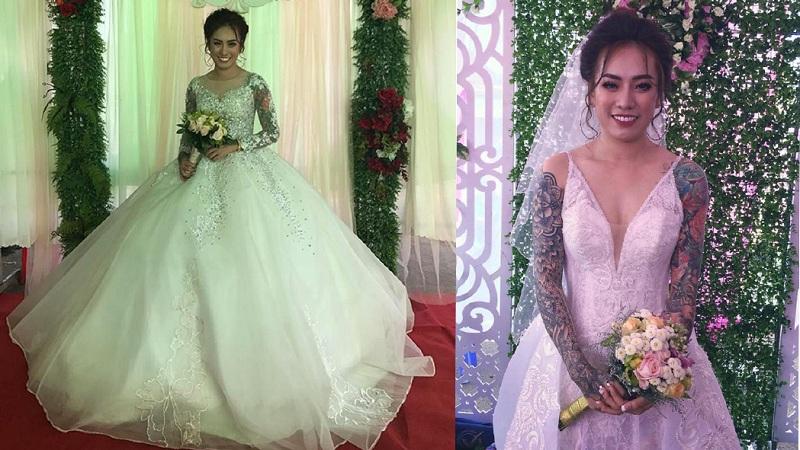 Cô dâu xăm trổ kín người xinh như mộng gây tranh cãi cộng đồng mạng-1