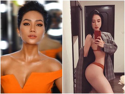 Vòng 3 lên tới 97cm sau khi tăng cân, H'Hen Niê nhăm nhe soán ngôi 'đệ nhất hông' Angela Phương Trinh