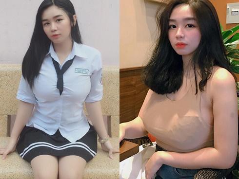 Thêm nữ sinh 17 tuổi sở hữu vòng 1 cực khủng khiến người nhìn nghẹt thở