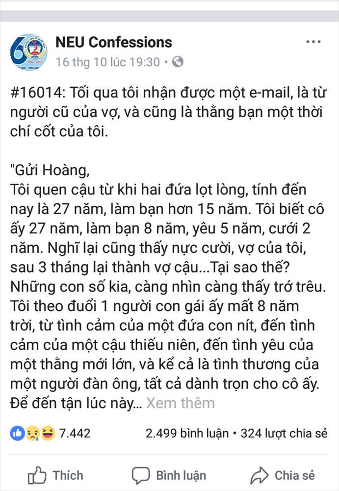 Bất ngờ nhận được e-mail từ chồng cũ của vợ và cũng là thằng bạn thân chí cốt năm xưa-1