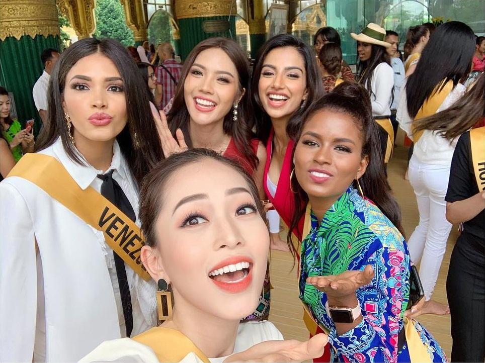 CHỌN BẠN MÀ CHƠI như Á hậu Bùi Phương Nga: Kết giao toàn nhan sắc nặng ký tại Miss Grand 2018-12