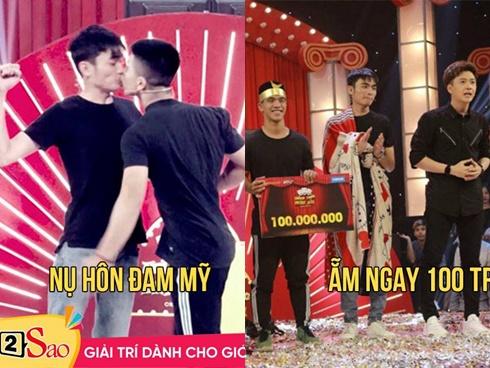 Cặp thí sinh nam bất chấp hôn nhau ẵm ngay 100 triệu từ 'Thách thức danh hài' dùng số tiền này như thế nào?