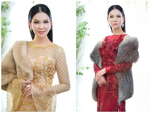 'Người đàn bà không tuổi' Thủy Hương đẹp không tì vết trong trang phục áo dài