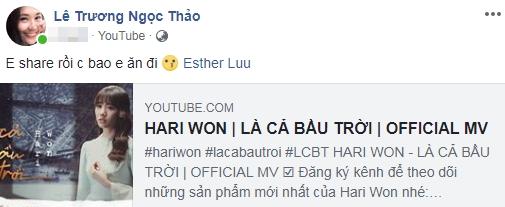 Hy sinh cày view cho Hari Won nhưng Ngọc Thảo bị đàn chị bội ơn chỉ vì đòi bao ăn-1