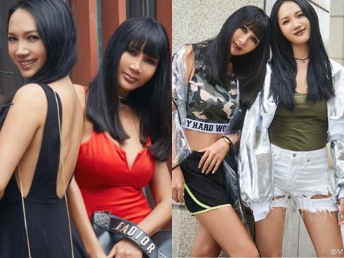 Cặp mẹ con trông như chị em được hâm mộ ở showbiz Trung Quốc