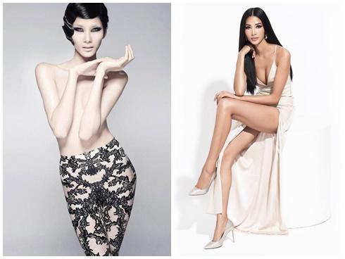 Trước khi sở hữu body đẹp như tạc, Hoàng Thùy từng có thời gầy trơ xương ngực-5