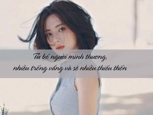 Ngày mình từ bỏ người thương, cảm giác thế nào?