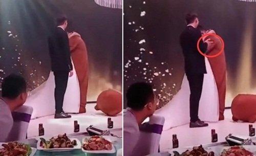 Chết lặng nhìn cô dâu của mình ôm người yêu cũ ngay trên sân khấu hôn lễ, chú rể nhanh chóng lấy lại bình tĩnh, xử lý êm đẹp-2