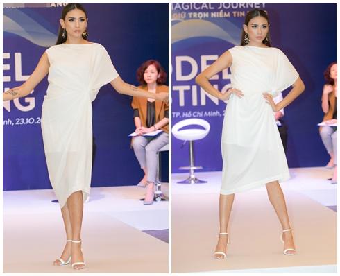 Võ Hoàng Yến gây sốt với màn thị phạm 'thần sầu' khi tuyển chọn chân dài