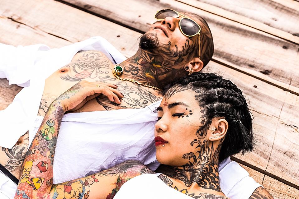 Cặp đôi Sài thành gây sốt với bộ sưu tập hình xăm kín đặc trên người-5