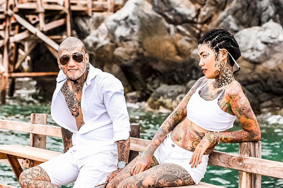 Cặp đôi Sài thành gây sốt với bộ sưu tập hình xăm kín đặc trên người-8