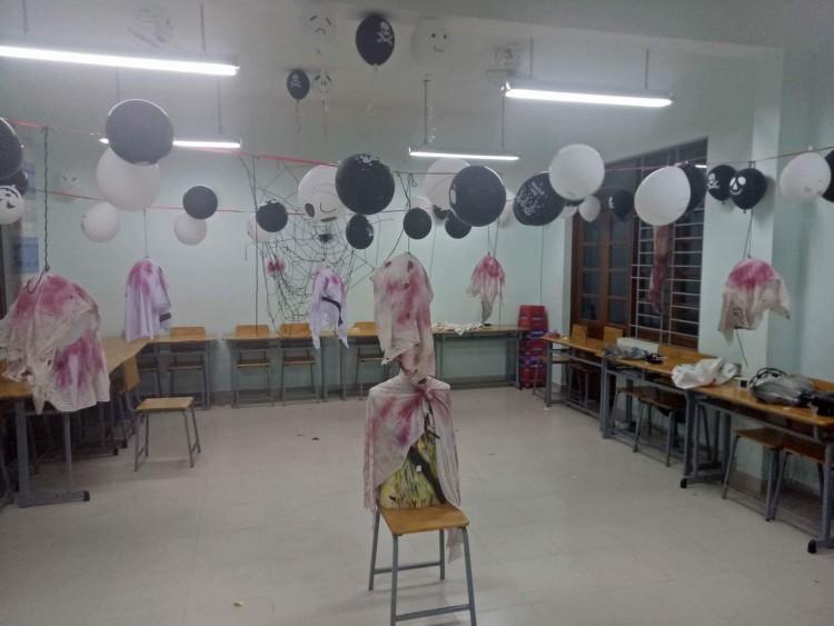 Mừng Halloween, học sinh biến trường lớp thành nơi kinh dị không ai dám đi sớm về muộn-2