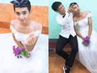 Khi nam sinh 'chuẩn men' diện váy cưới: Chụp ảnh 'thảo mai' đến nỗi người xem cười không nhặt được miệng