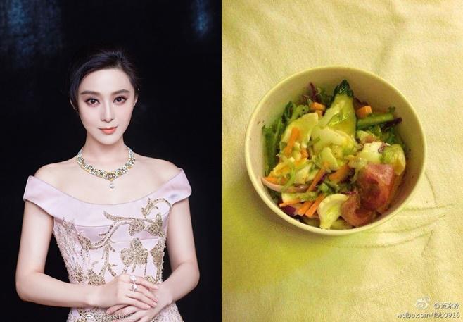 Tận mắt nhìn bữa ăn kham khổ của mỹ nhân Hoa ngữ mới thấy làm ngôi sao quả không dễ dàng-1