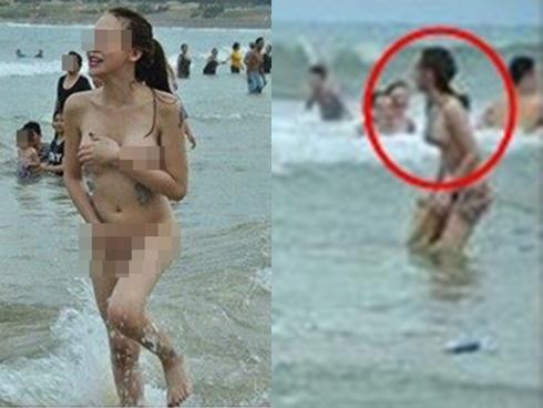 Cô gái khỏa thân tắm biển trước bao nhiêu người ở Quy Nhơn - 2sao