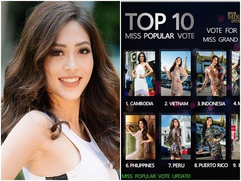 Đứng hạng 2 bình chọn, Bùi Phương Nga có cơ hội giành quyền đặc cách vào thẳng top 10 Miss Grand 2018