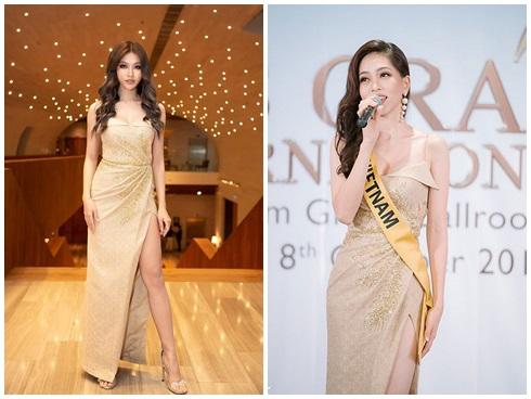 Chinh chiến Miss Grand 2018, Bùi Phương Nga liên tiếp mặc váy cũ của dàn mỹ nhân đàn chị-6