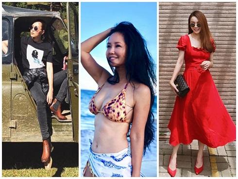 Diva Hồng Nhung U50 vẫn diện bikini khoe dáng nuột nà - Hà Tăng mang giầy 'há mõm' mà sao thần thái đến thế