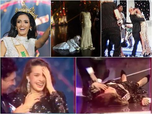 Điểm danh loạt hoa hậu 'ngã vật bất tỉnh' ngay thời khắc đăng quang khiến khán giả ai nấy thót tim