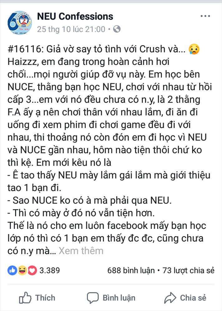 Tình huống éo le nhất quả đất: Giả vờ say để tỏ tình với bạn gái ai ngờ bị nghĩ là... gay-1