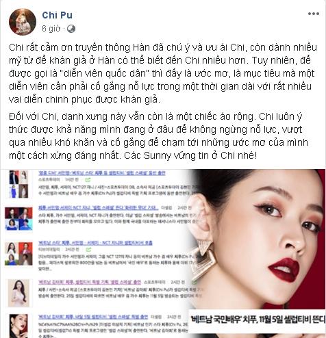 Được báo Hàn gọi là diễn viên quốc dân Việt Nam, Chi Pu phản hồi: Danh xưng này là chiếc áo quá rộng-6