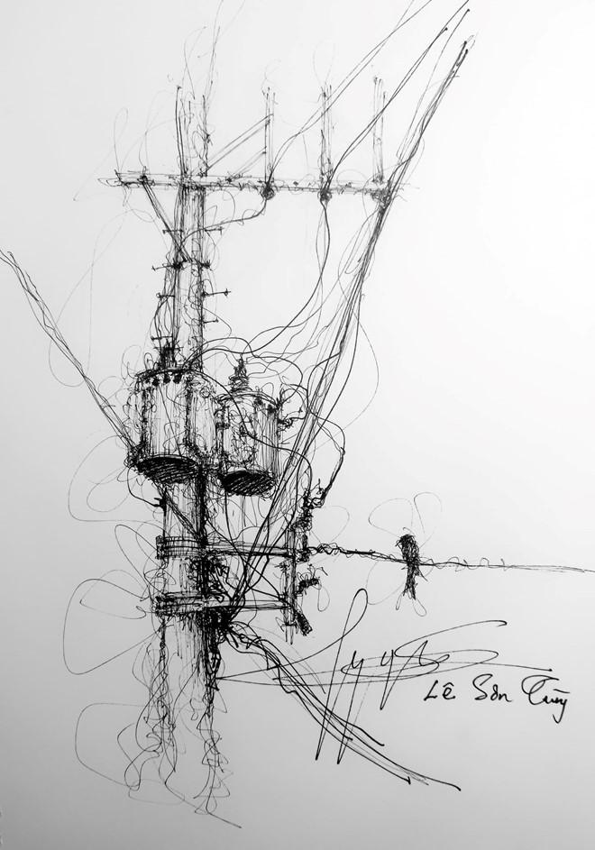 9X Đồng Nai có biệt tài vẽ tranh bằng các nét rối đẹp đến khó tin-3