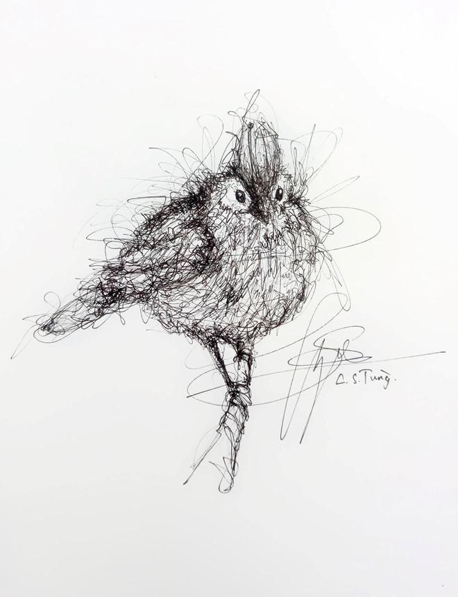 9X Đồng Nai có biệt tài vẽ tranh bằng các nét rối đẹp đến khó tin-4