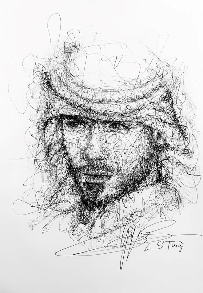 9X Đồng Nai có biệt tài vẽ tranh bằng các nét rối đẹp đến khó tin-5