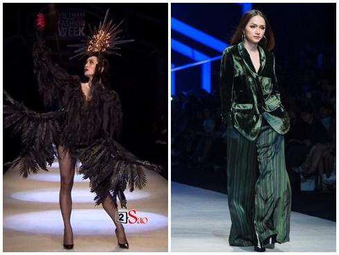 Bế mạc VIFW: BB Trần hóa thành nàng 'quạ đen', catwalk không thua mẫu chuyên nghiệp