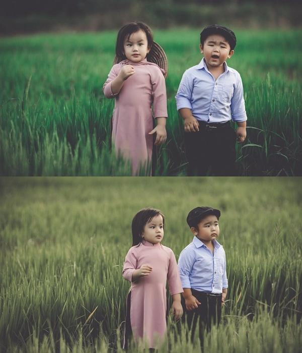 Fan Mỹ Tâm lịm tim với bộ ảnh siêu dễ thương của cặp mẫu nhí khi cosplay ca khúc Đừng hỏi em-1