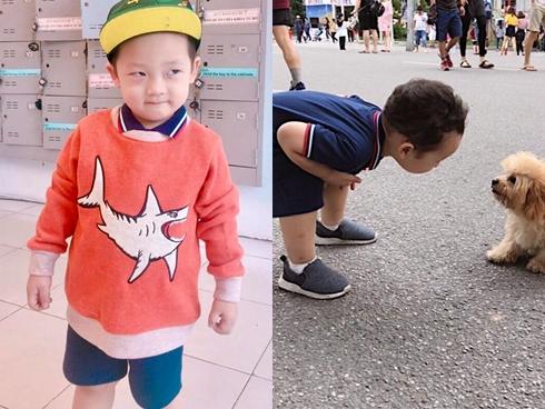 Ly Kute đốn tim fans với loạt khoảnh khắc khoe con trai như hot boy Hàn Quốc