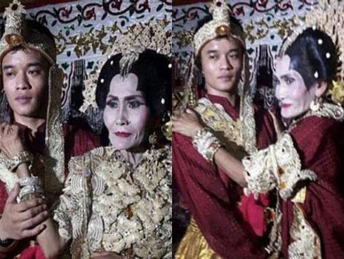 Xôn xao thêm một đám cưới trai đẹp 20 tuổi kết hôn với bà lão 65